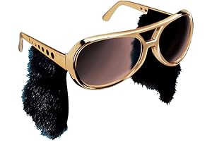Elvis Presley Rock and Roll Sunglasses W/ Sideburns