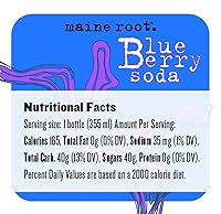 Vista 4 de Maine Root Soda de arándanos hecha a mano, 12 onzas líquidas (12 botellas de vidrio)