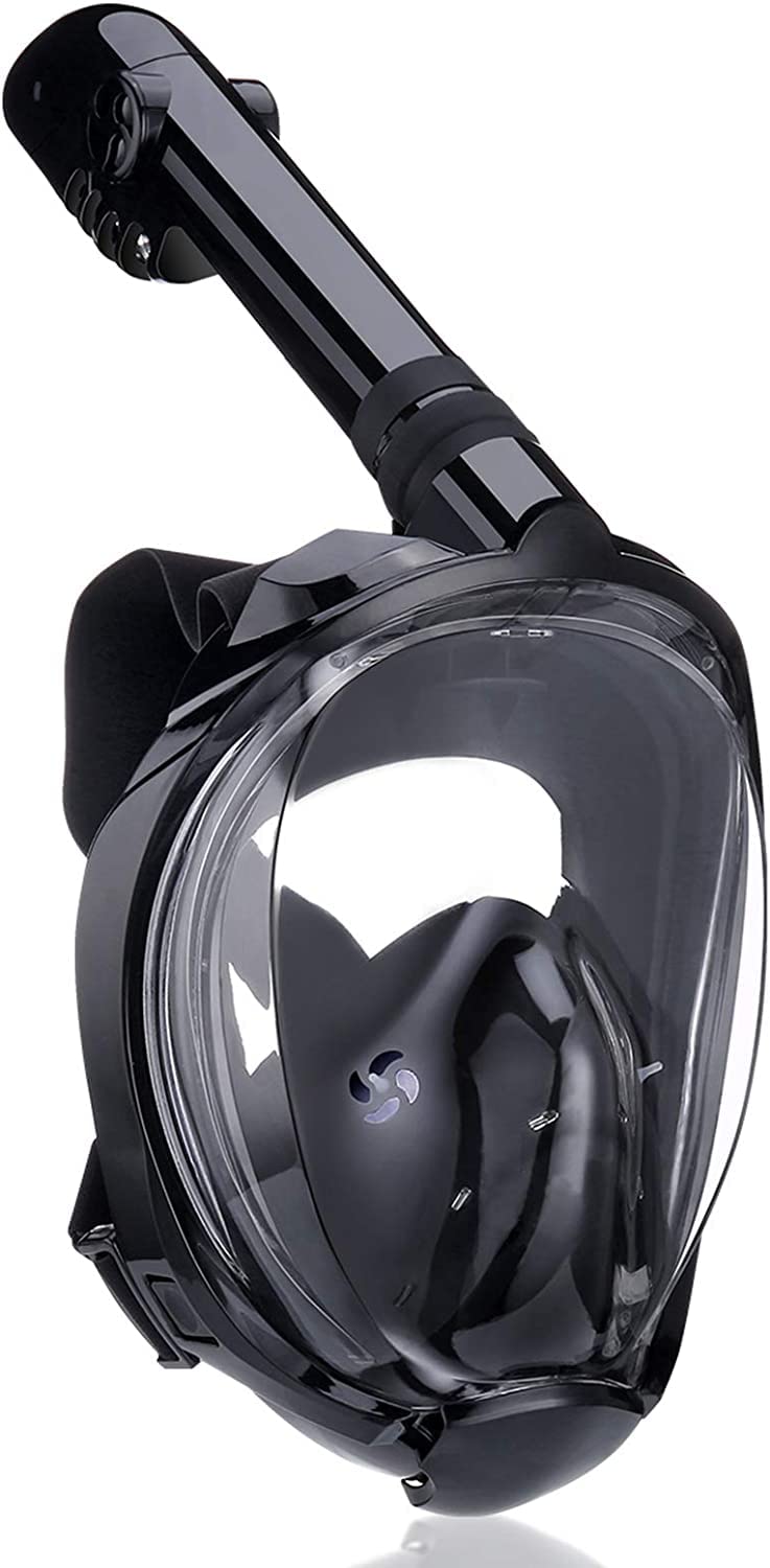 VBM Full Face Snorkel Mask, Snorkeling Gear with Camera Mount, Foldable 180 Degree Panoramic View Anti-Fog Anti-Leak, Snorkeling Set for Kids and Adults(Black L/XL) (B0B8GYV68Q) Amazon Price History, Amazon Price Tracker