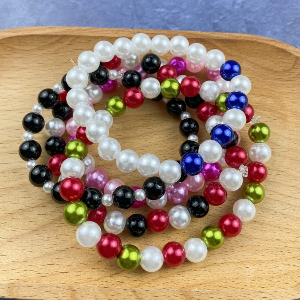 YHYPOCI Lot De 4 000 Perles Rondes En Résine De 3 Mm Pour La Fabrication De Bijoux Perles Rondes En Vrac Avec Trou Pour Colliers, Bracelets, Boucles