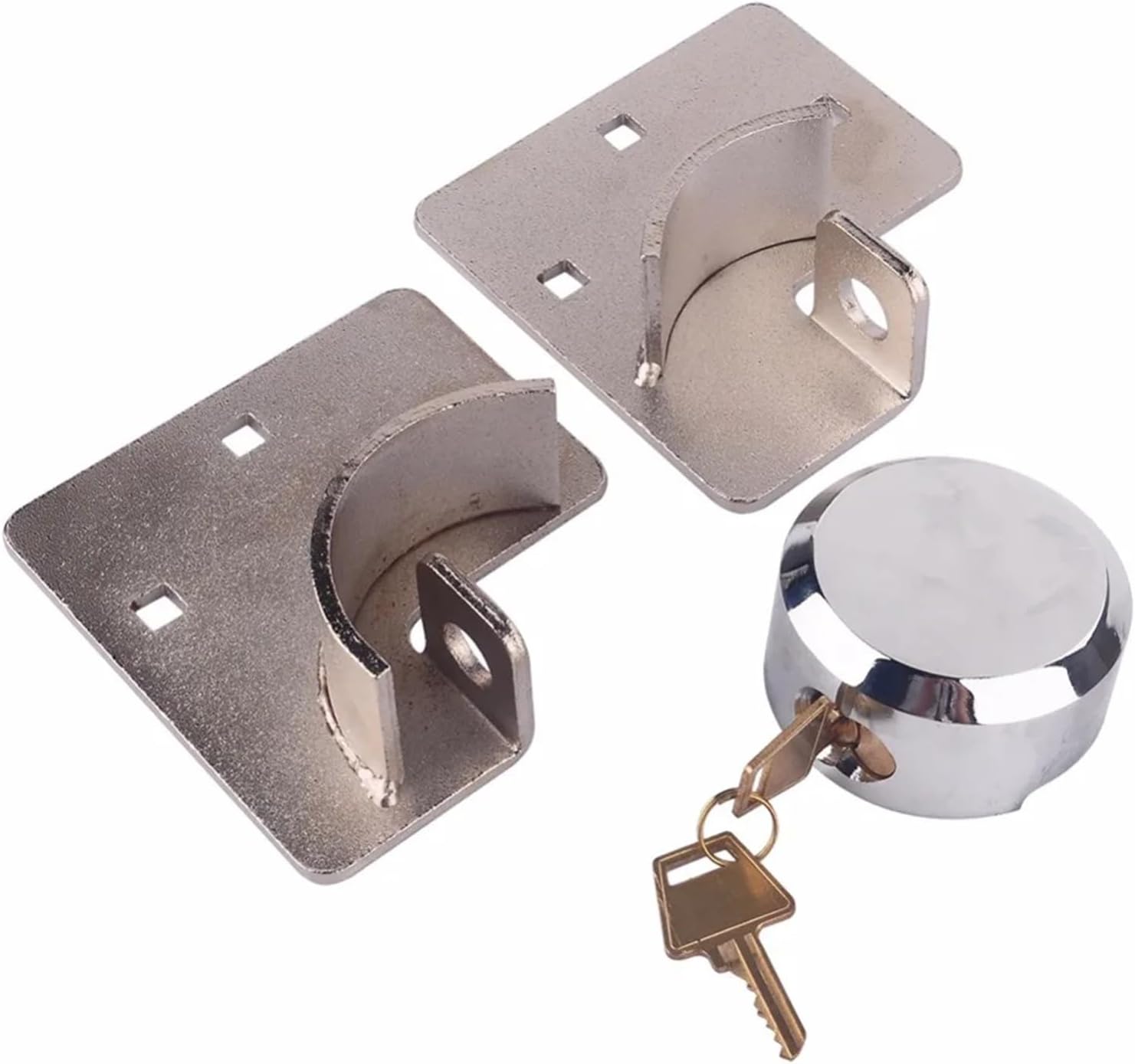 Hidden Shackle Padlock and Hasp Includes Bolts-Heavy 1Pcs