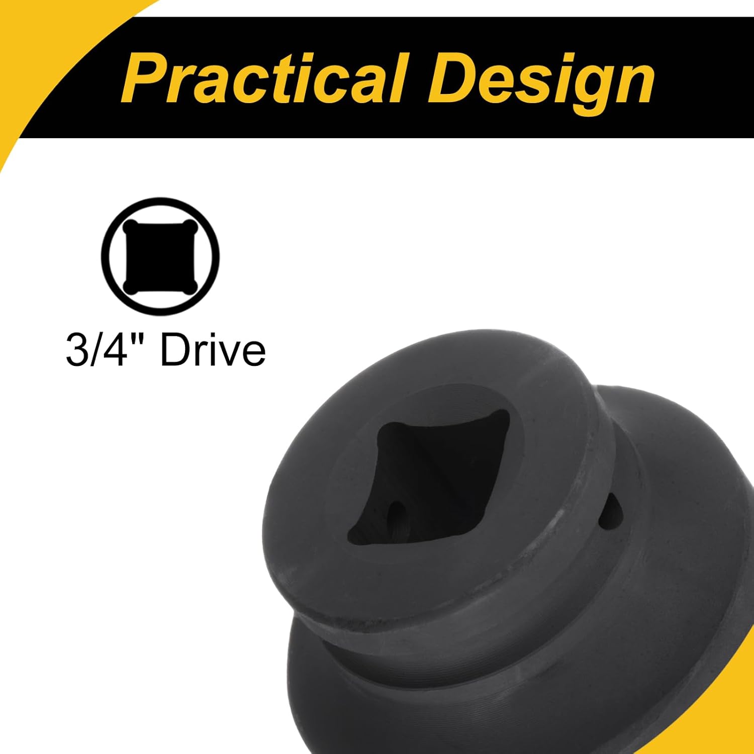 6-Point Impact Socket 3/4" Drive 54mm Metric 40Cr Impact Socket