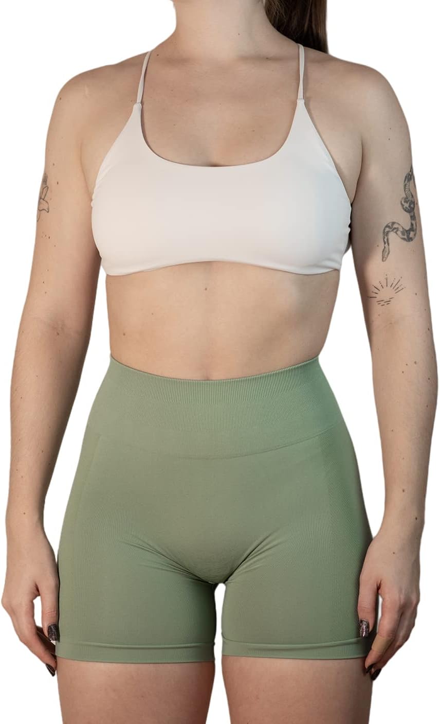 AUROLA Workout Sports Bras Women Athletic Removable Backless Strappy Criss Cross Light Support Gym Fitness Yoga Crop Bra