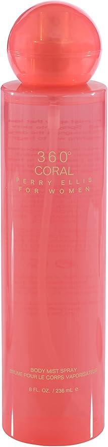 Perry Ellis 360¬∞ Coral Body Mist, 8 Ounce