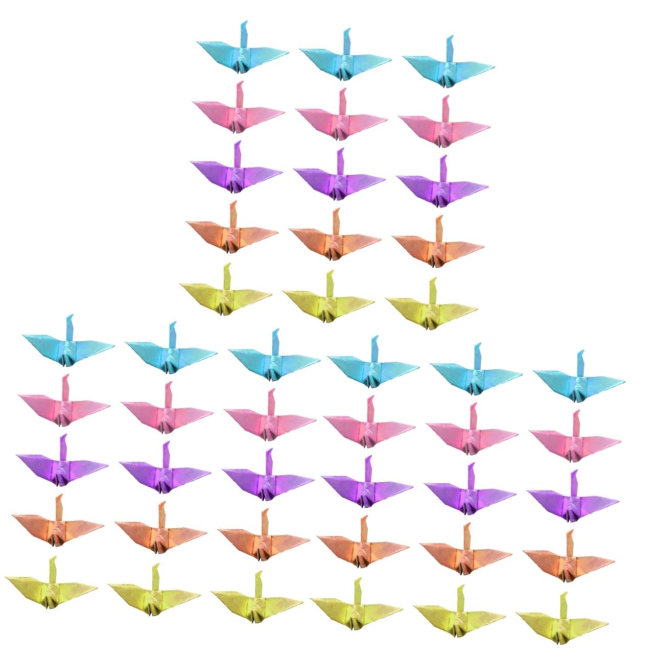 Milisten 300 Pcs Origami Paper Crane Folded Hand-made Crane Folded Rainbow Origami Cranes Origami Paper Birds Origami Birds Pre-folded Paper Origami Cranes Origami Crane Beads Diy Mix Japan
