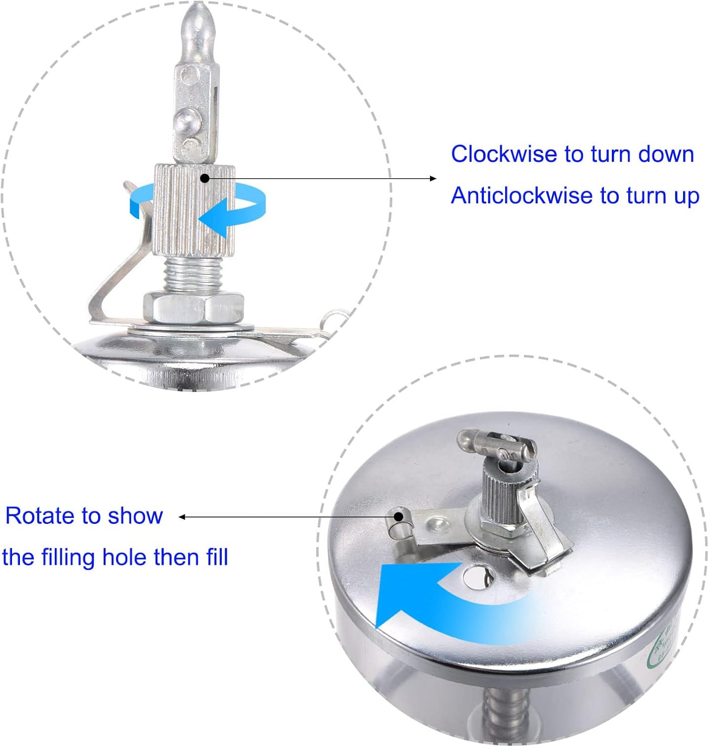 Needle Valve Gravity Drip Feed Oiler with Sight Glass automatic lubrication machine oil cup 100ml G1/4