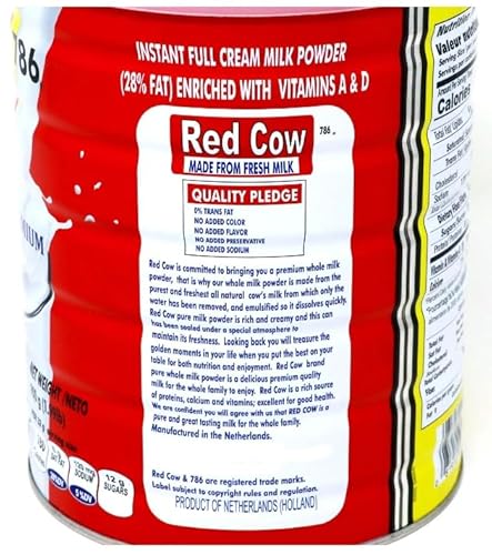 Red Cow Full Cream Milk Powder 900g (1.99lb), Made from Real Fresh Milk, Dutch Premium, Product of Netherlands/ZiQ Zip Lock Bag 2pc - Image 5