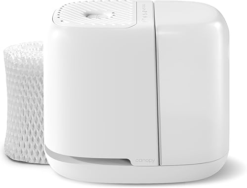 Canopy Humidificador de cabecera 2.0, blanco, tiempo de funcionamiento de 36 horas, capacidad de 2.5 litros, luz de lectura y ruido blanco, alivia