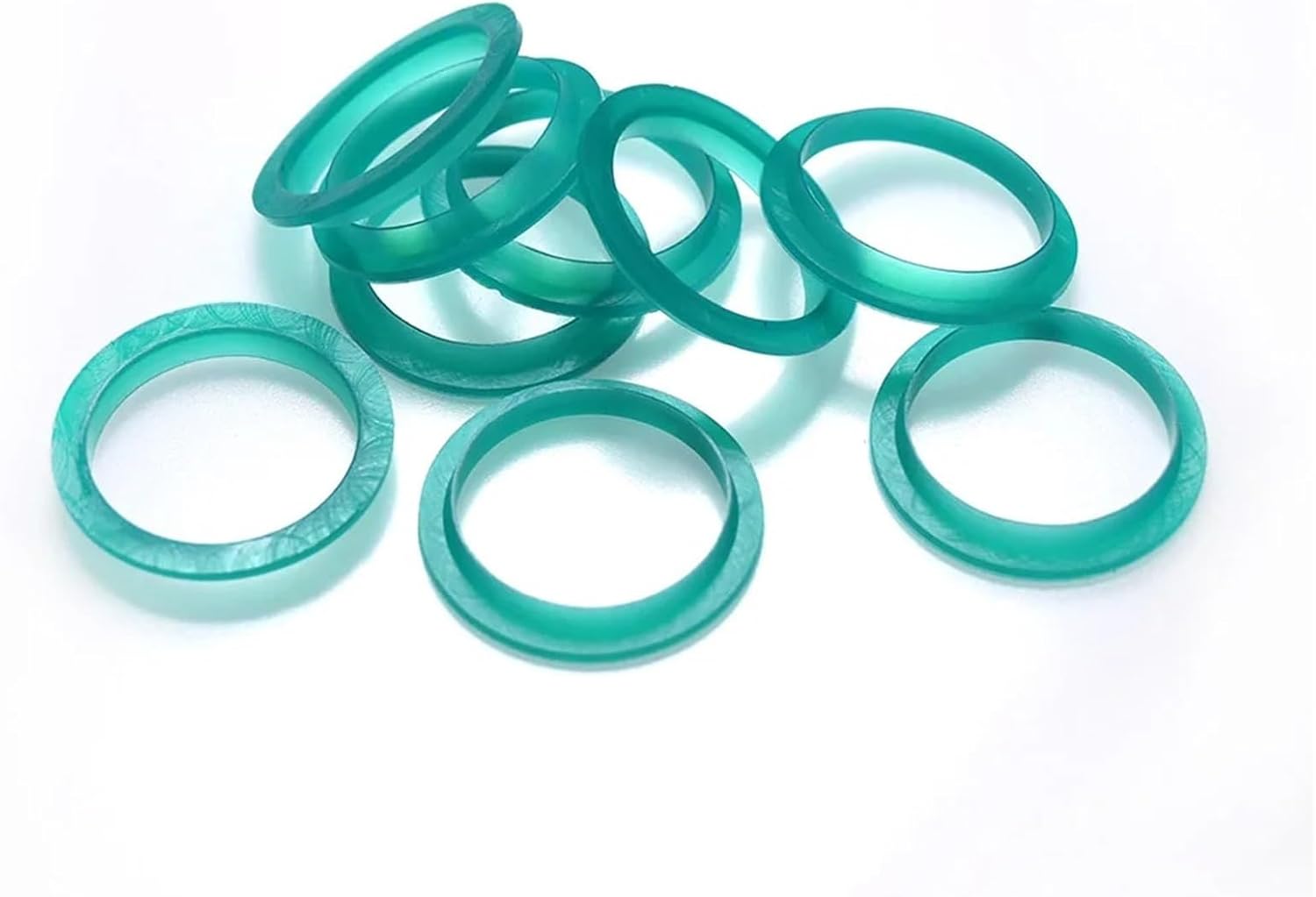 15PCS 20mm Silicone Replacement Ring Green Color Compatible With Refillable Reusable Coffee Capsules Pods