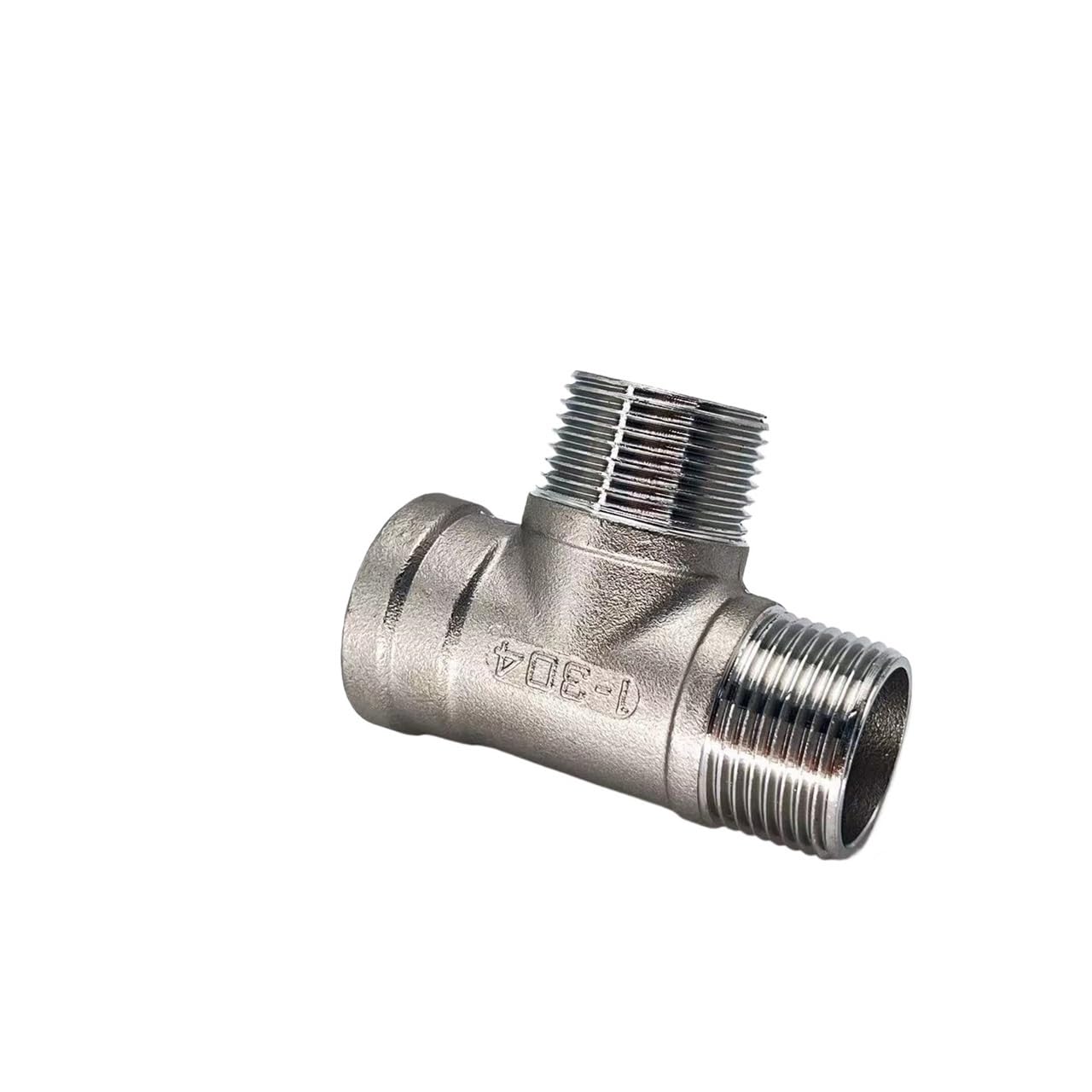 314 304 MMF Tees Accesorio de fundición 3 vías, macho-macho-hembra acero inoxidable 3/4" Agua Gas Petróleo(4")