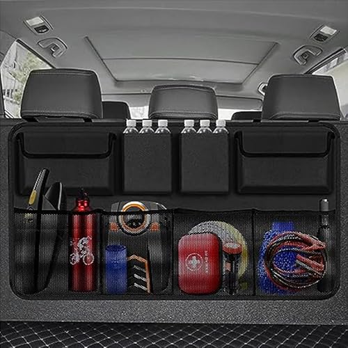 Organizador de porta-malas de carro com 8 grandes bolsas de armazenamento para porta-malas de carro