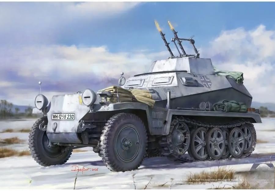 2211 1/35 Sd.Kfz.250/4 Ausf.A Leichter Truppenluftschutzpanzerwagen Assembly Model Kit