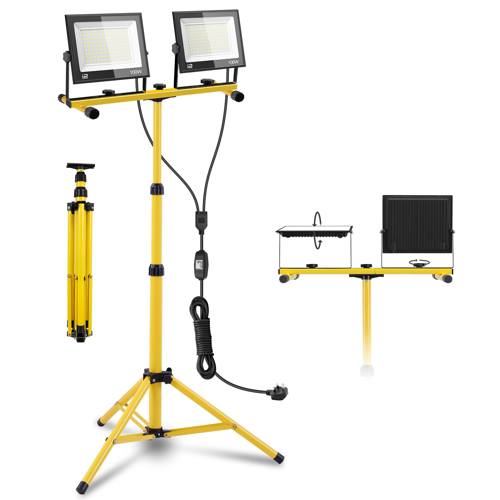 projecteur led chantier avec trépied