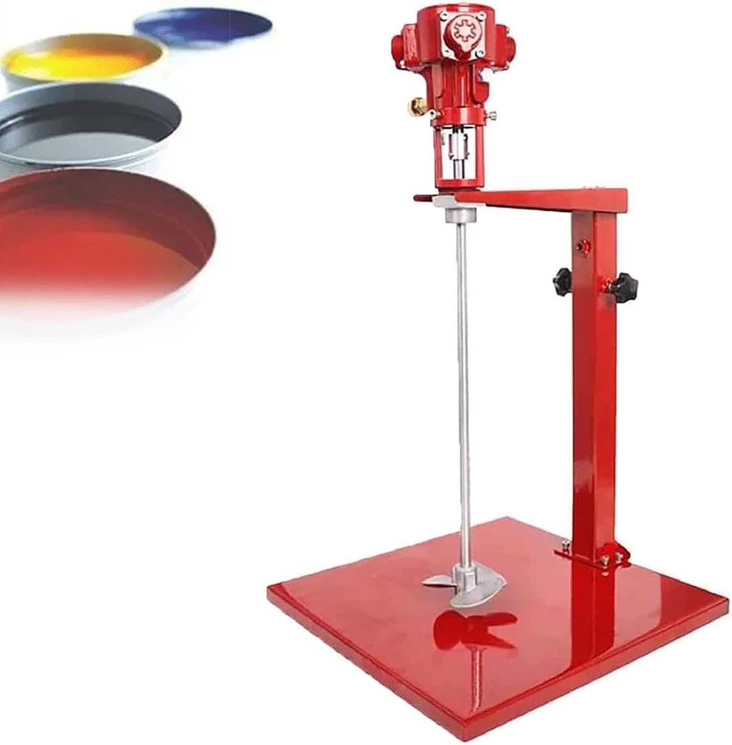 Automatic Lift Paint Mixer, 5 Gallon/20 Liter Pneumatic Paint Mixer, Tank Bucket Clamp Stand Air Agitator Paint Mixing Tool for Paint Mixing