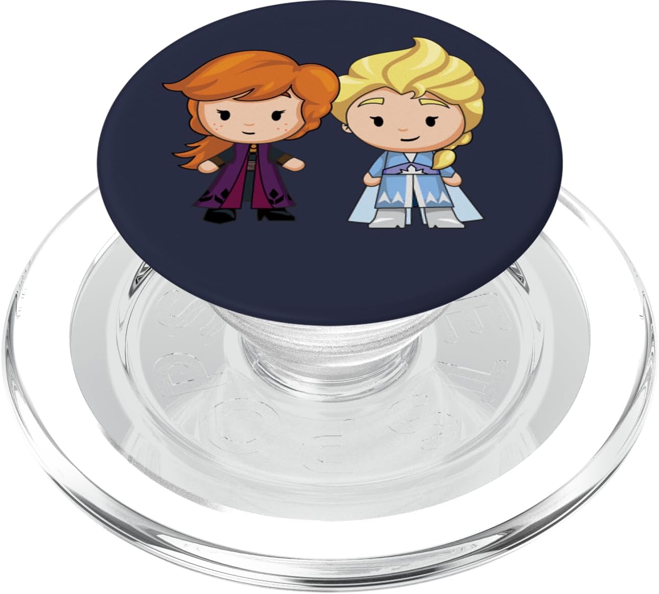 Disney Frozen 2 Elsa and Anna Chibi Art PopSockets MagSafe PopGrip for iPhone