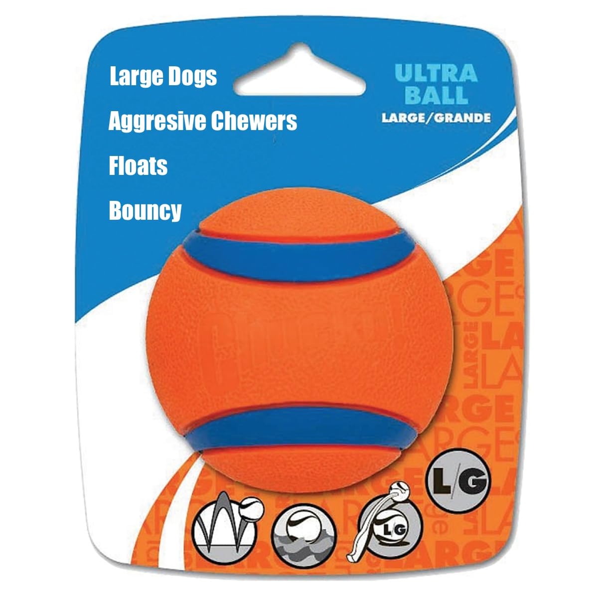 Rocky Mountain Goods Large Ball Dog Toy for Dogs 60 to 100 Pounds - Tough Fetch Ball for