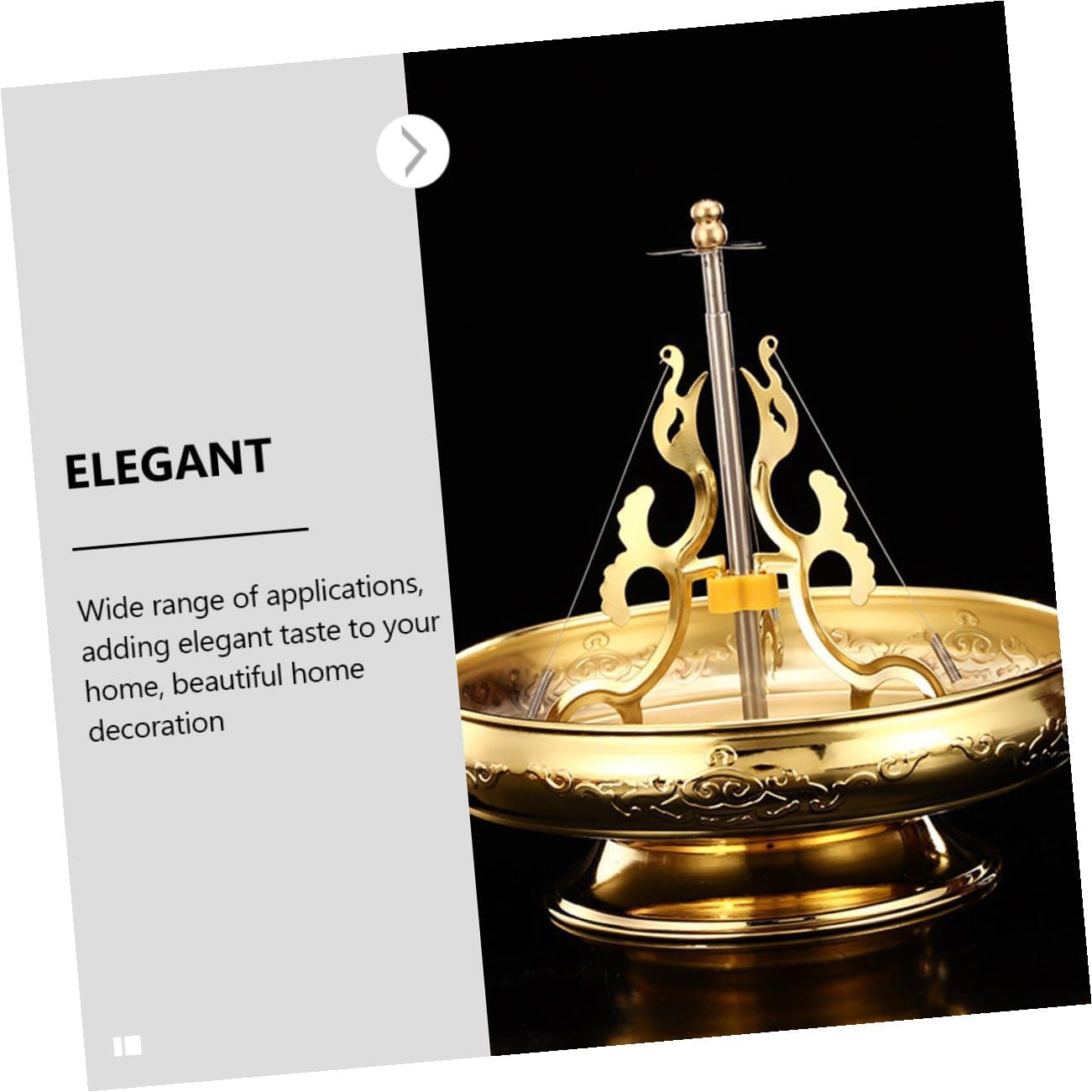 Ciieeo Alloy Incense Coil Holder and Stick Stand Desktop Censer for Office and Tearoom with Incense Burner