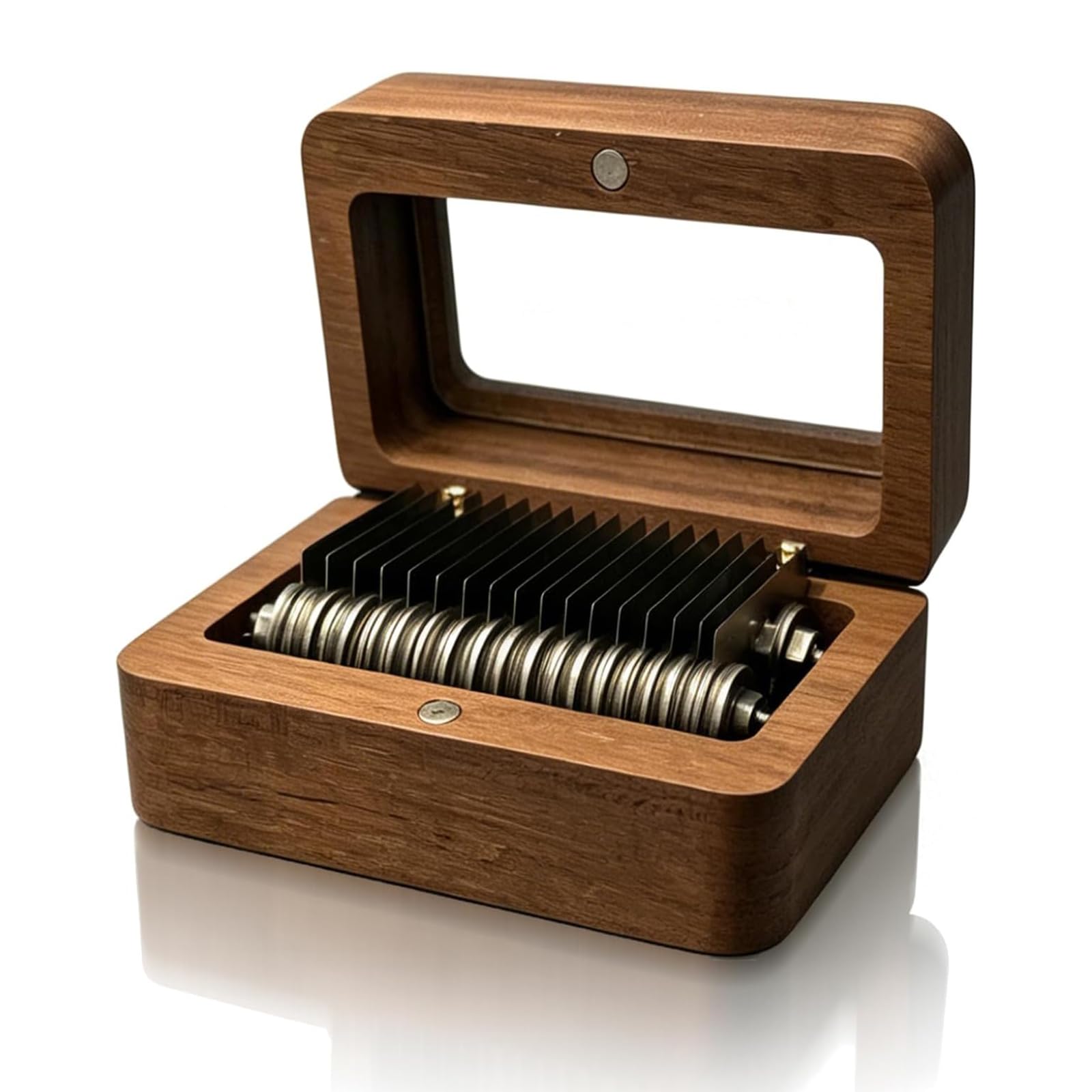 THYXGS Wooden Tailor's Chalk Sharpener, Tailor's Fabric Marker Chalk, Manual Chalk Sharpening Tool, Solid Walnut Wood, W/transparent Window, For Tailors, Sewing Enthusiasts