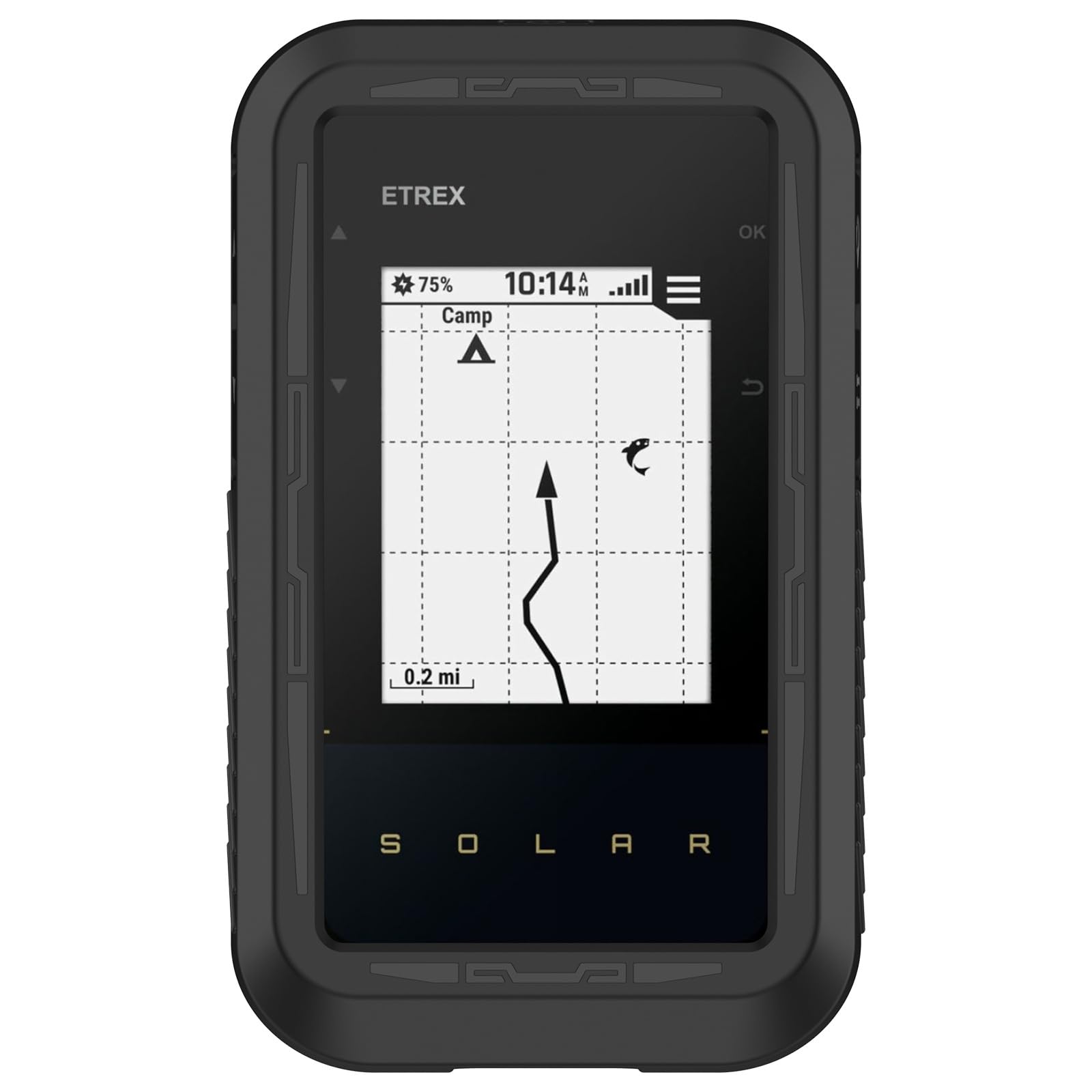GIOPUEY Cover per Garmin eTrex Solar, TPU Silicone