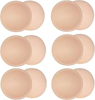 URSMART Round Bra Inserts Pads: Removable Washable Bra Cups for Sports Bra, Swimsuit, Bikini Tops - A/B C/D Sizes