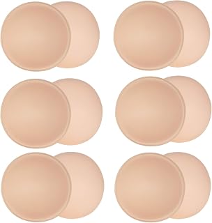 URSMART Round Bra Inserts Pads: Removable Washable Bra Cups for Sports Bra, Swimsuit, Bikini Tops - A/B C/D Sizes