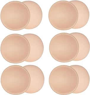 6 Pairs Round Bra Inserts Pads,URSMART Removable and washable Bra Cups Inserts for Bikinis Top Swimsuit Sport Bra