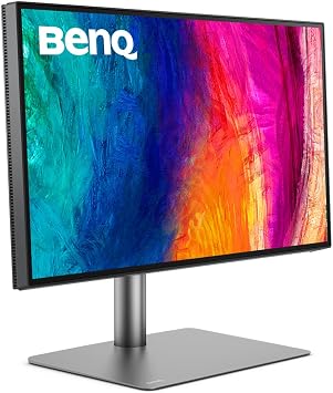 BenQ PD2725U Thunderbolt 3 Monitor for MacBook 27 Inch 4K IPS UHD, AQCOLOR, 100% sRGB & Rec.709, 95% P3, DeltaE3, Uniformity, Pantone, Factory-Calibrated, USB Hub, 65W USB-C, Daisy Chain, KVM Switch | 100% sRGB & Rec.709, 95% P3, DeltaE3, Factory-Calibrated, USB Hub, 65W USB-C, Daisy Chain, KVM Switch, Height Adjustable