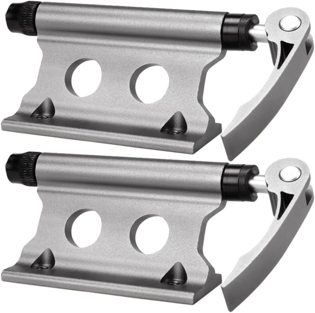2pcs Bike Car Rack Quick Release Fork Mount Holder for Bicycles | Aluminum Alloy, Silver Finish, Stable Installation, Easy to Install