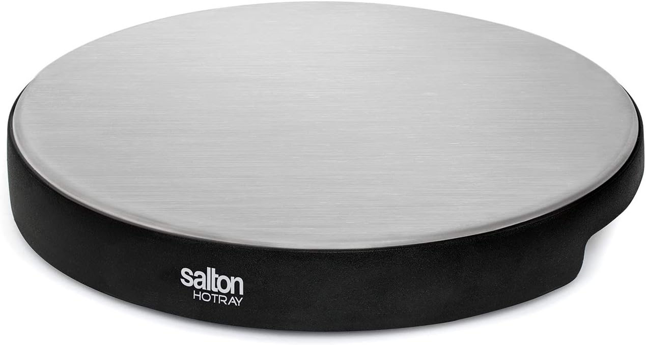 Round Warming Tray by Salton Cordless Electric Hot Plate