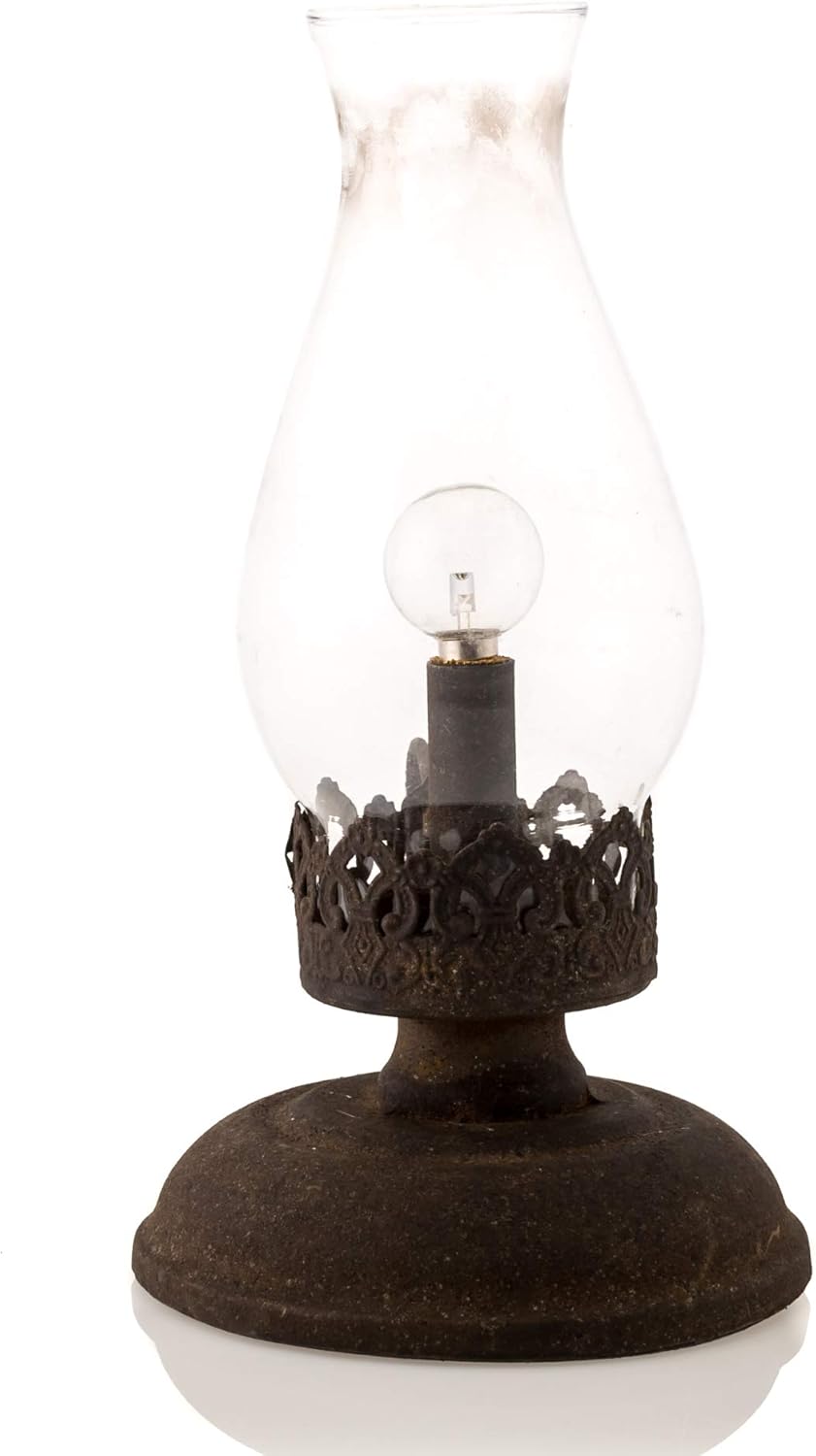 Your Hearts Delight Oil Lamp Lantern, 5x9.5 inch, Multi