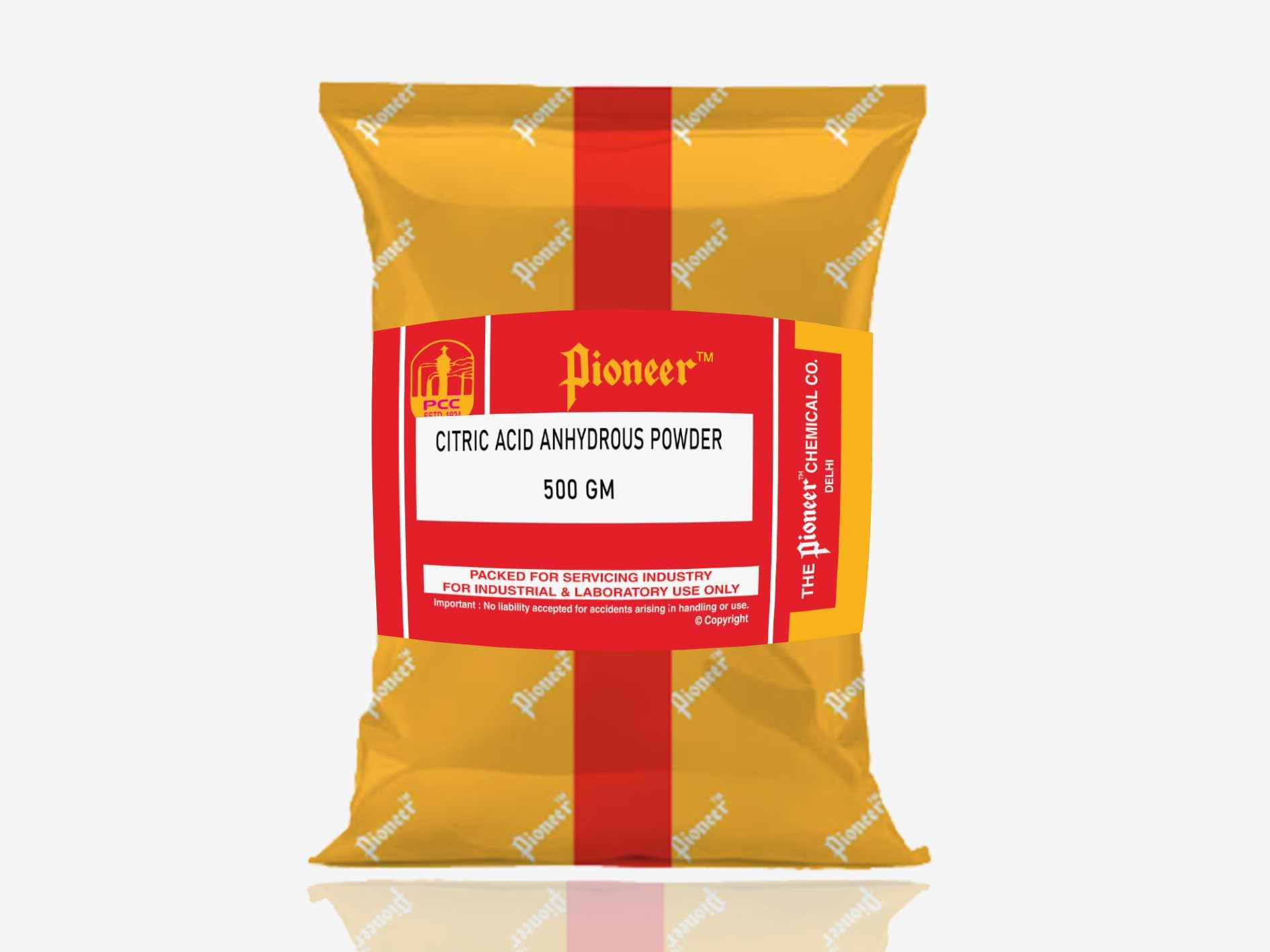 Pioneer Chemicals - Citric Acid Anhydrous Powder | Food & Industrial Grade for Cleaning & Cooking | 500 GM
