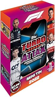 Topps Turbo Attax Formula 1 2022, Trading Cards - Collector Tin - Blue