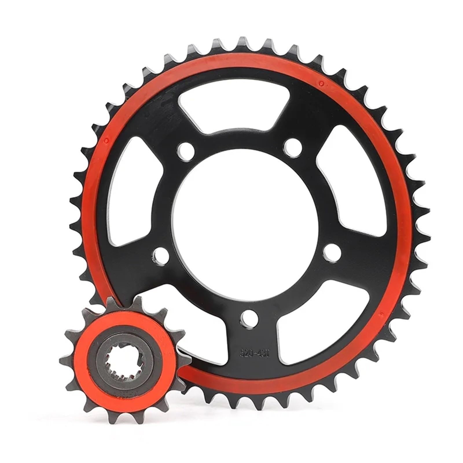 Moto Piñon Delantero Kit de piñón Delantero y Trasero Compatible con Zontes ZT125, ZT150, ZT155, U, U1, U2, G1, G2, Z2, GK, G1X, ZT, KD 125, 150, 155 Piñón de Cadena(14T)