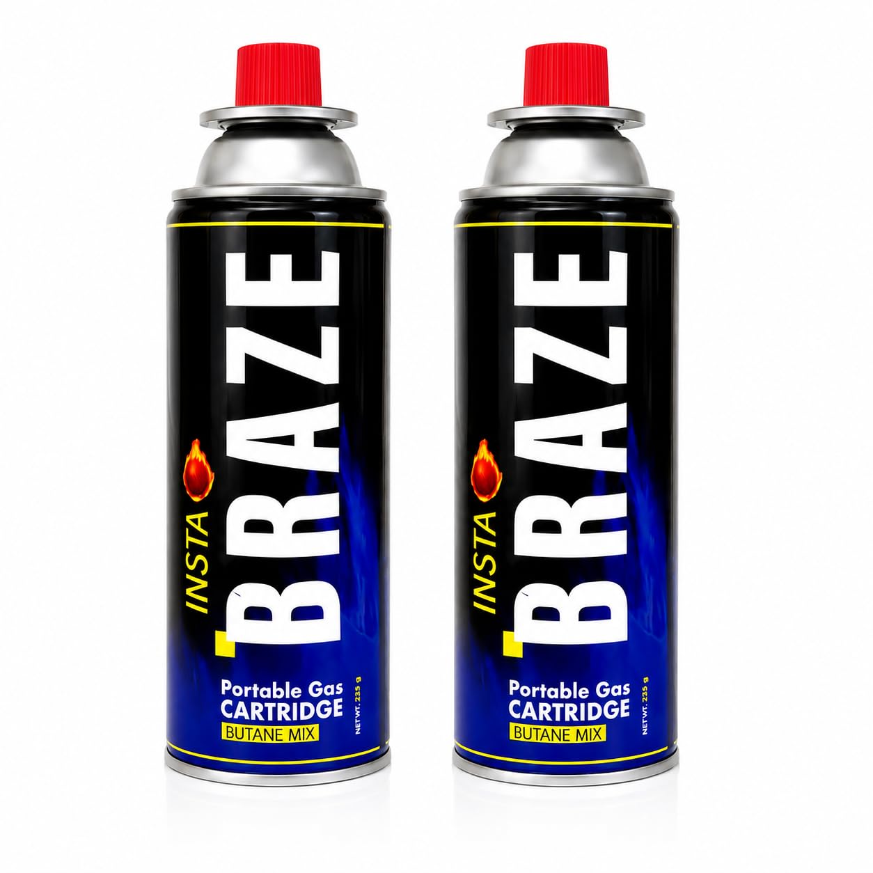 Butane Gas Cartridge 225g (Pack of 2) | Butane Gas Canister | Portable Gas Stove Fuel Refill | Blow Torch Gas | Camping Stove Fuel | BBQ & Outdoor Cooking-image-41