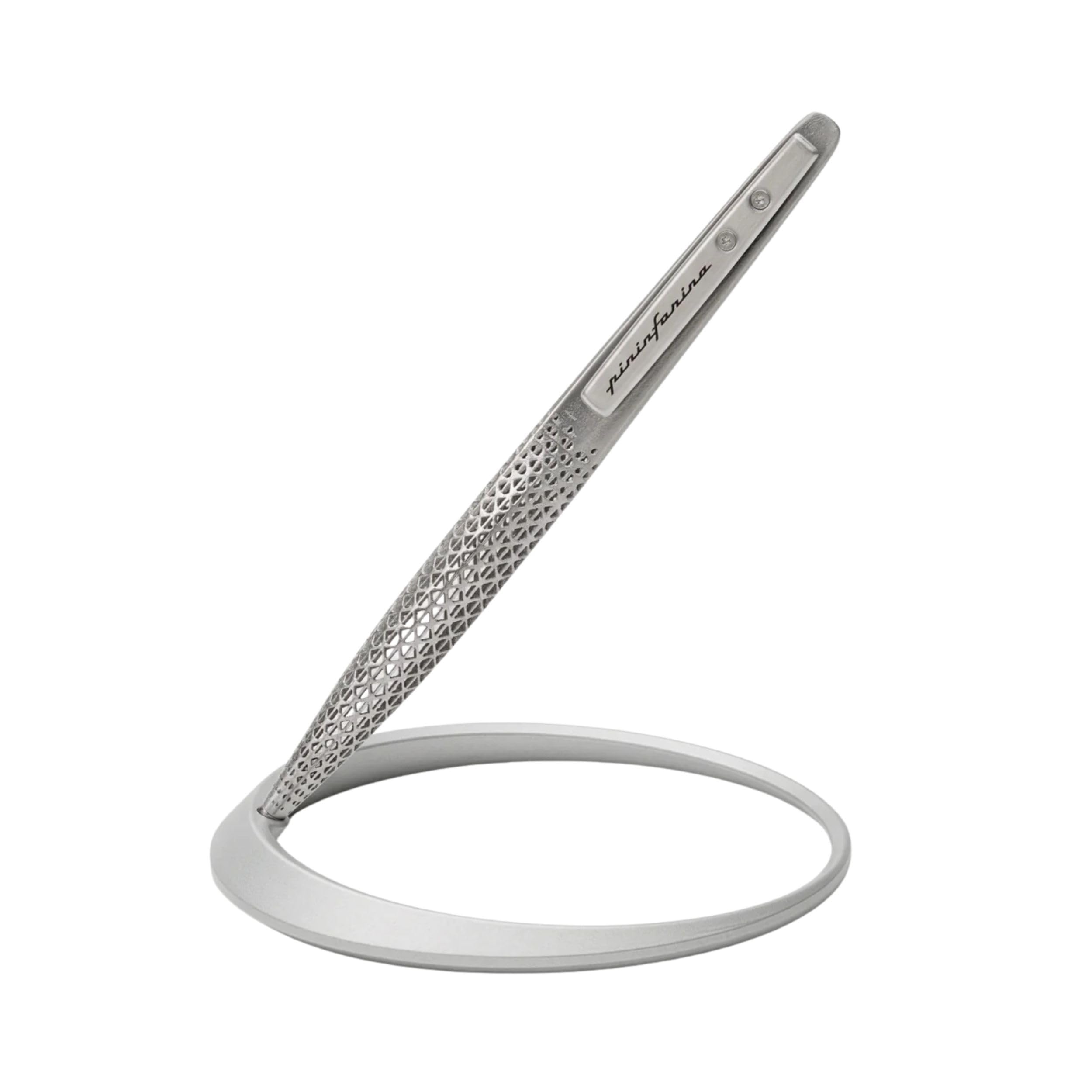 Pininfarina Space Penna senza inchiostro, Penna elegante uomo con puntale in Ethergraf, Grigio