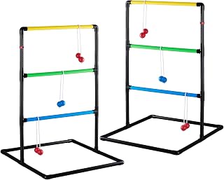NEWBULIG Ladder Ball Set, Bolas, Carry Bag & Scoreboards, Black