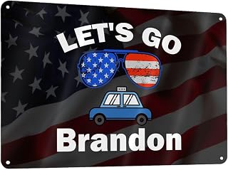 Let'S Go Brandon 12x8in Metal Information Sign Home Office Decor