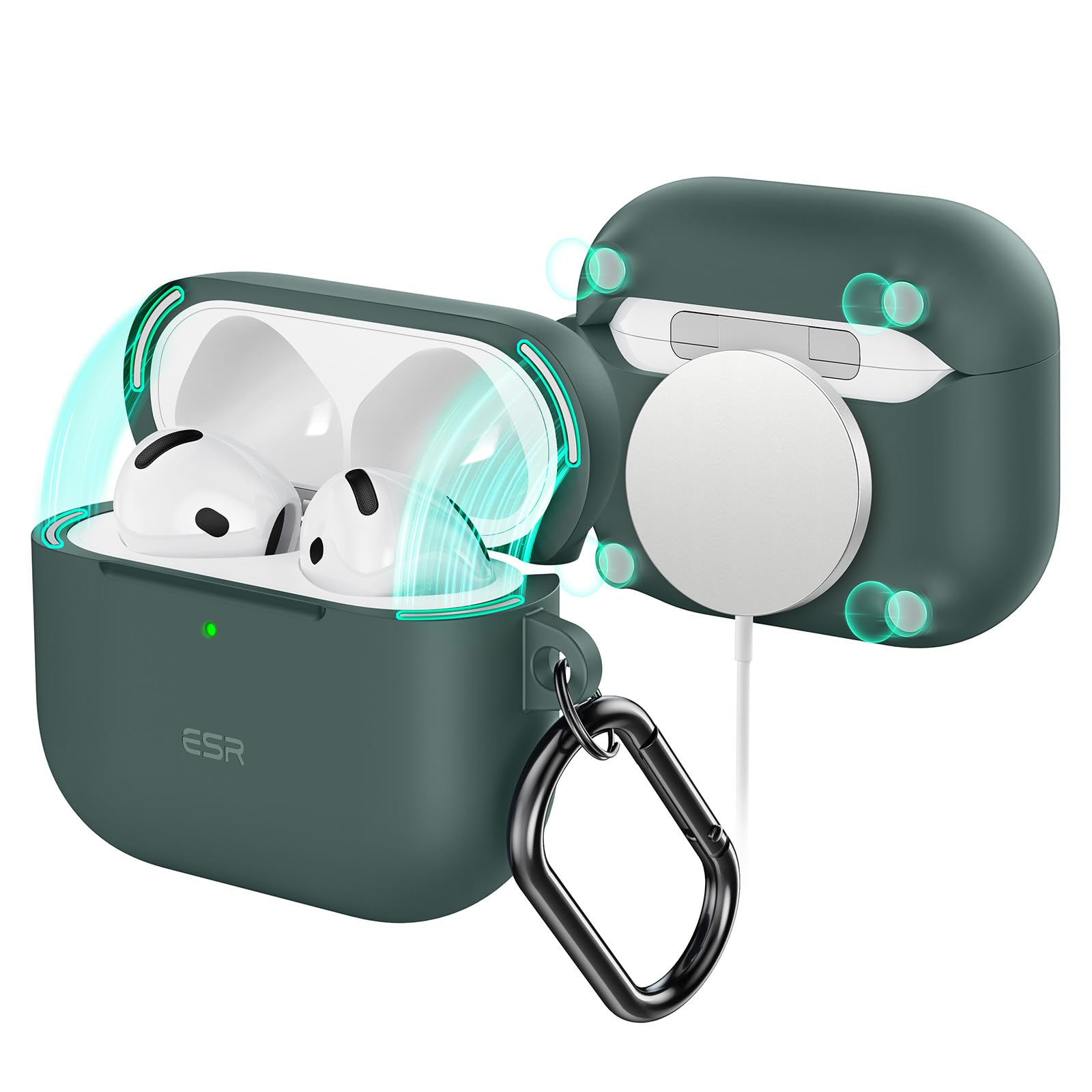 Amazon | ESR AirPods 4 ケース (HaloLock) AirPods 第4世代 ケース