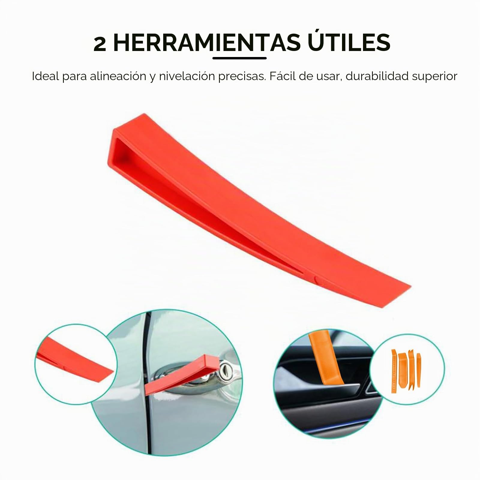 Kit de herramientas para coche, kit de agarrador de Largo Alcance de fácil Acceso, bolsa de cuña de aire, kit de emergencia para Coche, Kit de desbloqueo de Puerta de Coche