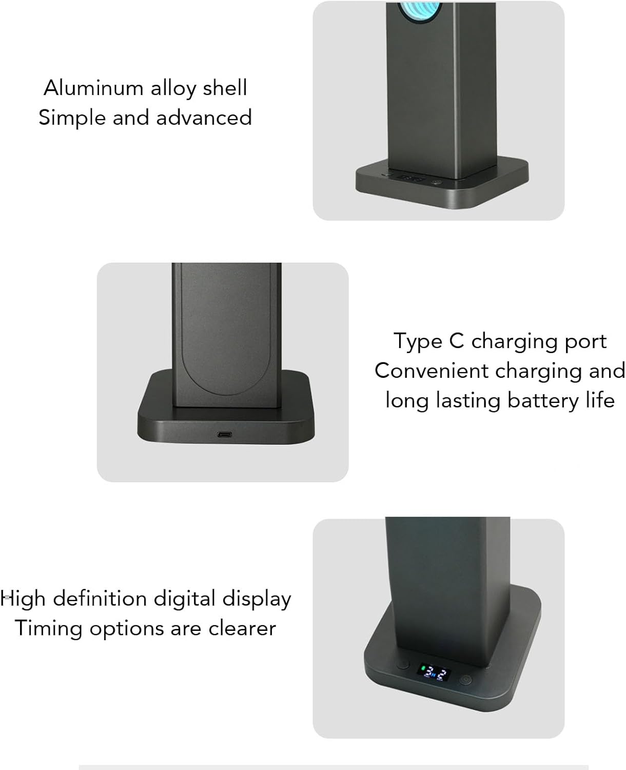 Waterless Essential Oil Diffuser, Button APP Control Aluminum Alloy Scent Diffuser, Cold Air Scent Diffusion for Home, Hotel, Office for 100 to 200㎡ Space
