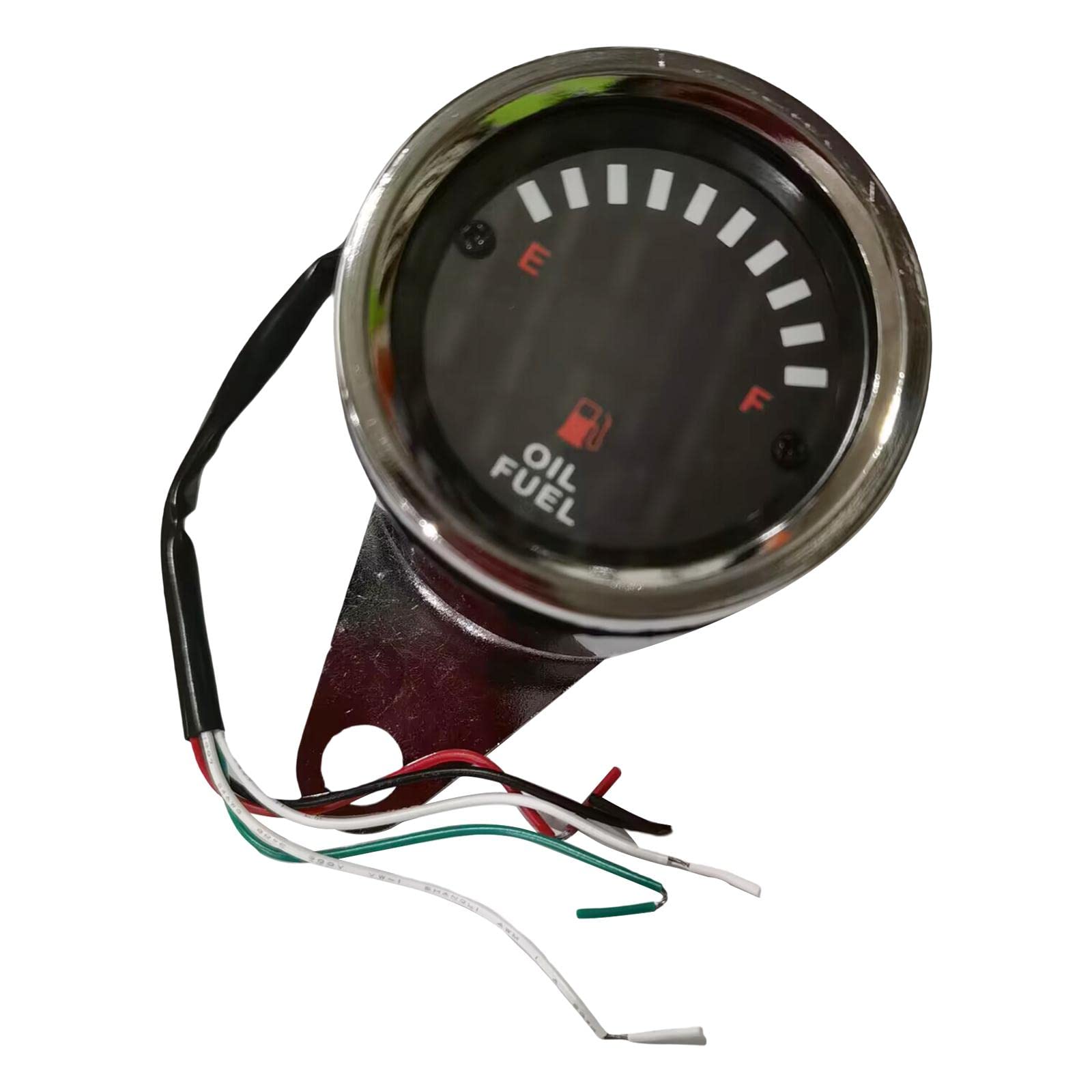 SAZ DEKOR 60mm Universal Car Motorcycle Fuel Level Meter Gauge LED Light Display 12V-image-10