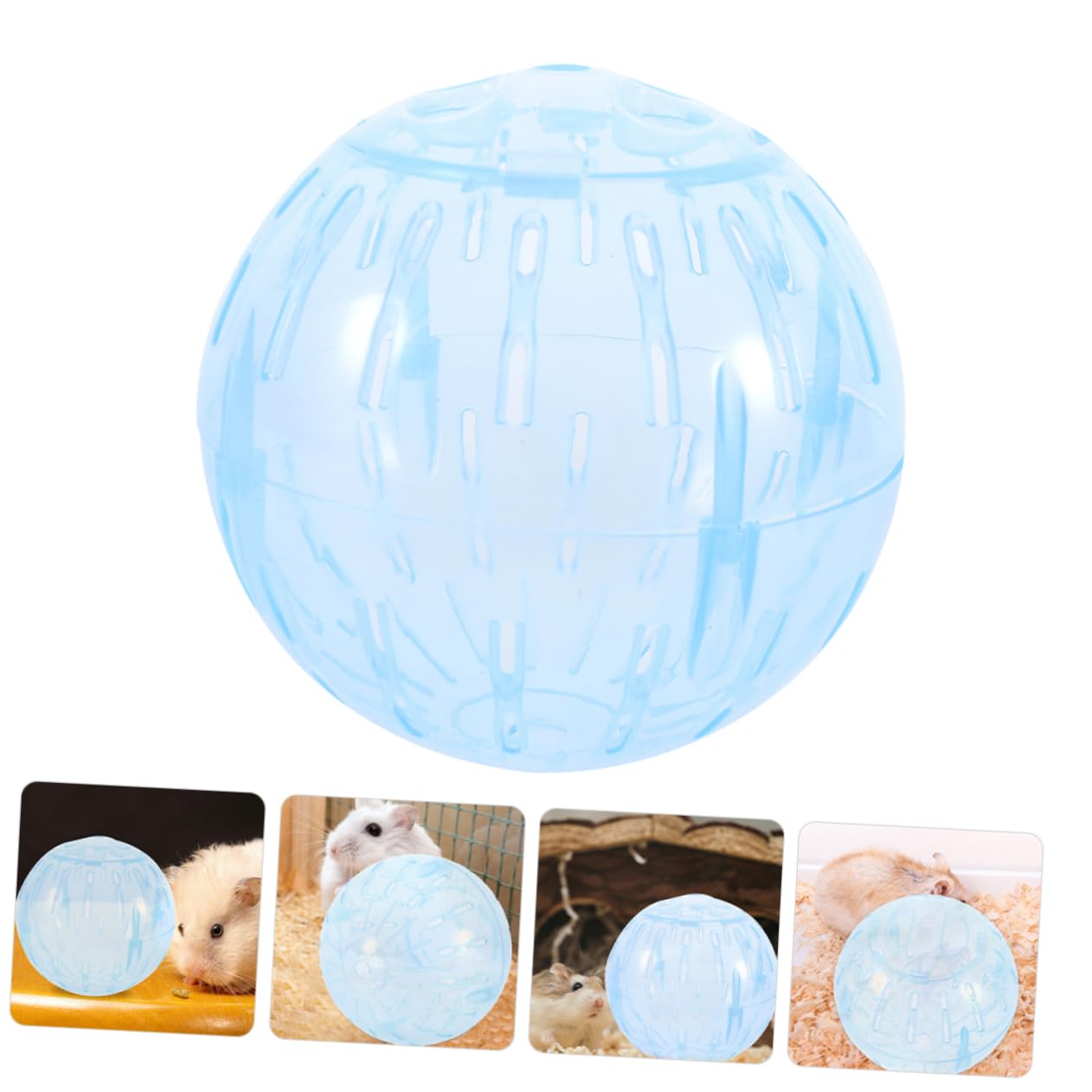 WOONEKY 3pcs Small Pet Running Wheel Hamster Exercise Ball Guinea Pig Ball Abs Material Easy Assembly
