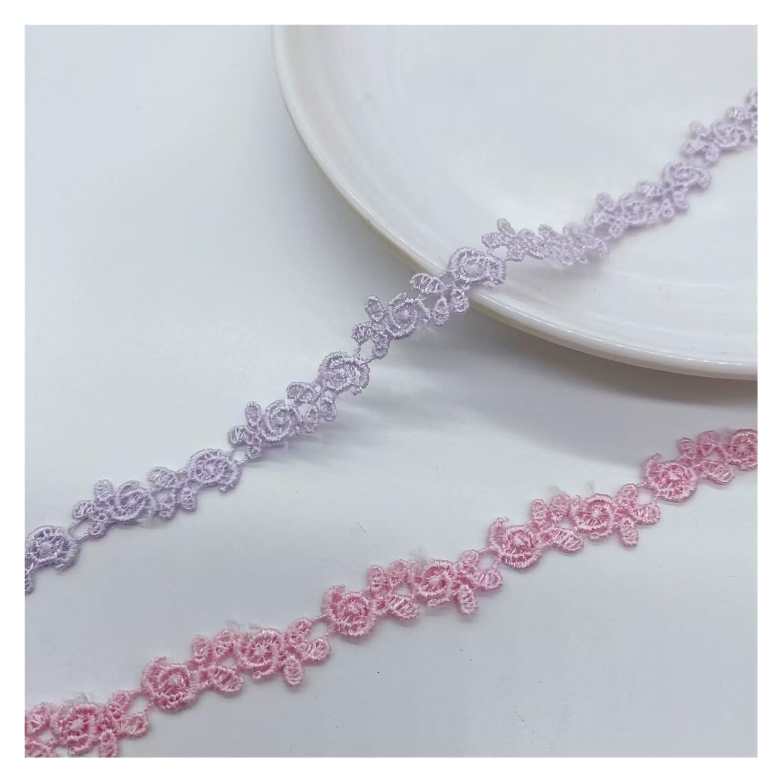 Ribete de encaje, tela de encaje, cinta de encaje, tela de encaje, ribete de encaje para proyectos de costura, manualidades, cortinas de boda, caja de decoración (gris)