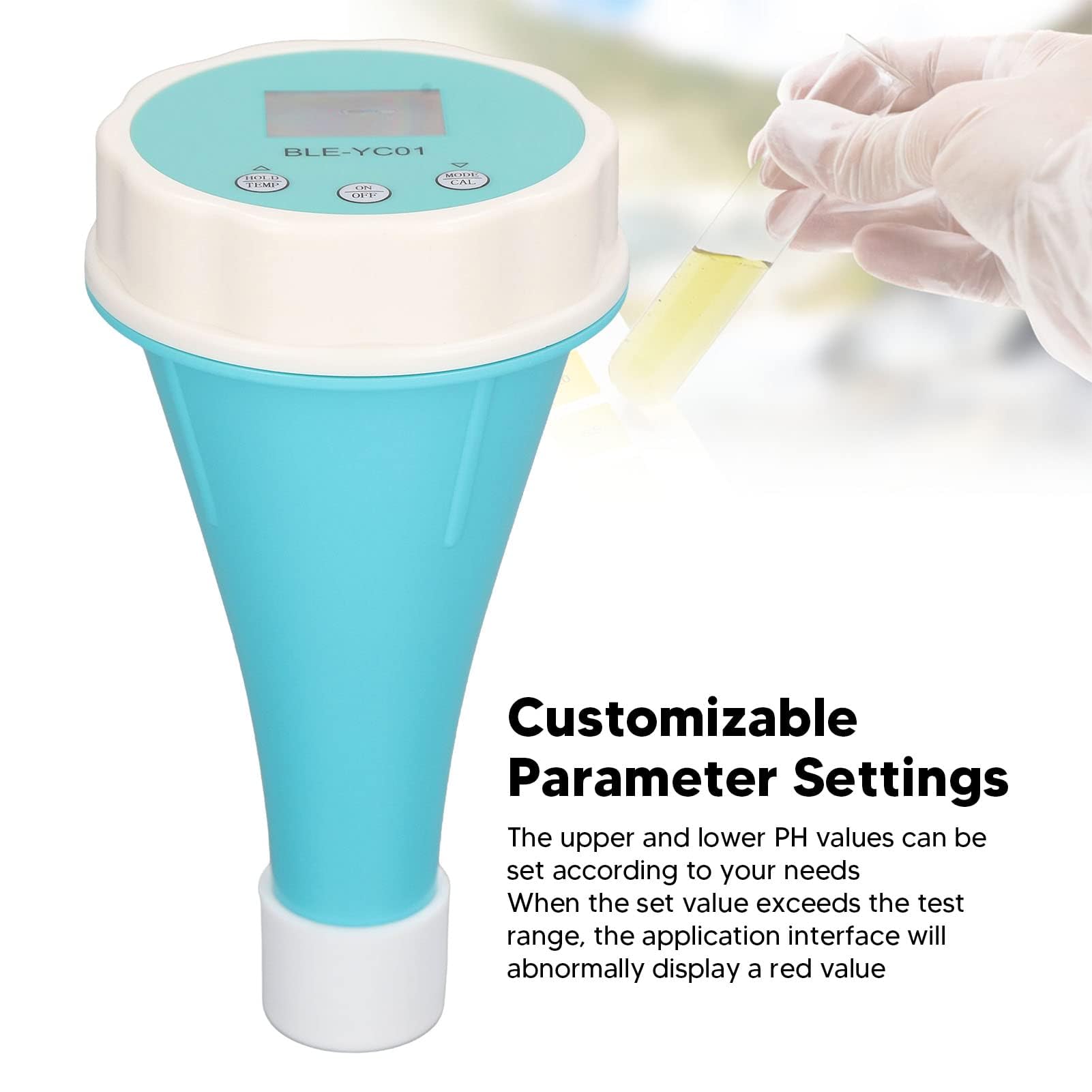Testeur Ph Piscine Bluetooth Moniteur De Piscine Intelligent Détecteur 6 En 1 Testeur De Qualité De L'eau Pour Tester Ph Tds Ec Orp Cl Et Température