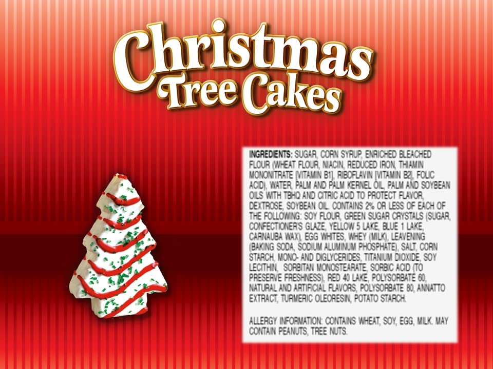 Little Debbie Christmas Tree Cakes (Vanilla)