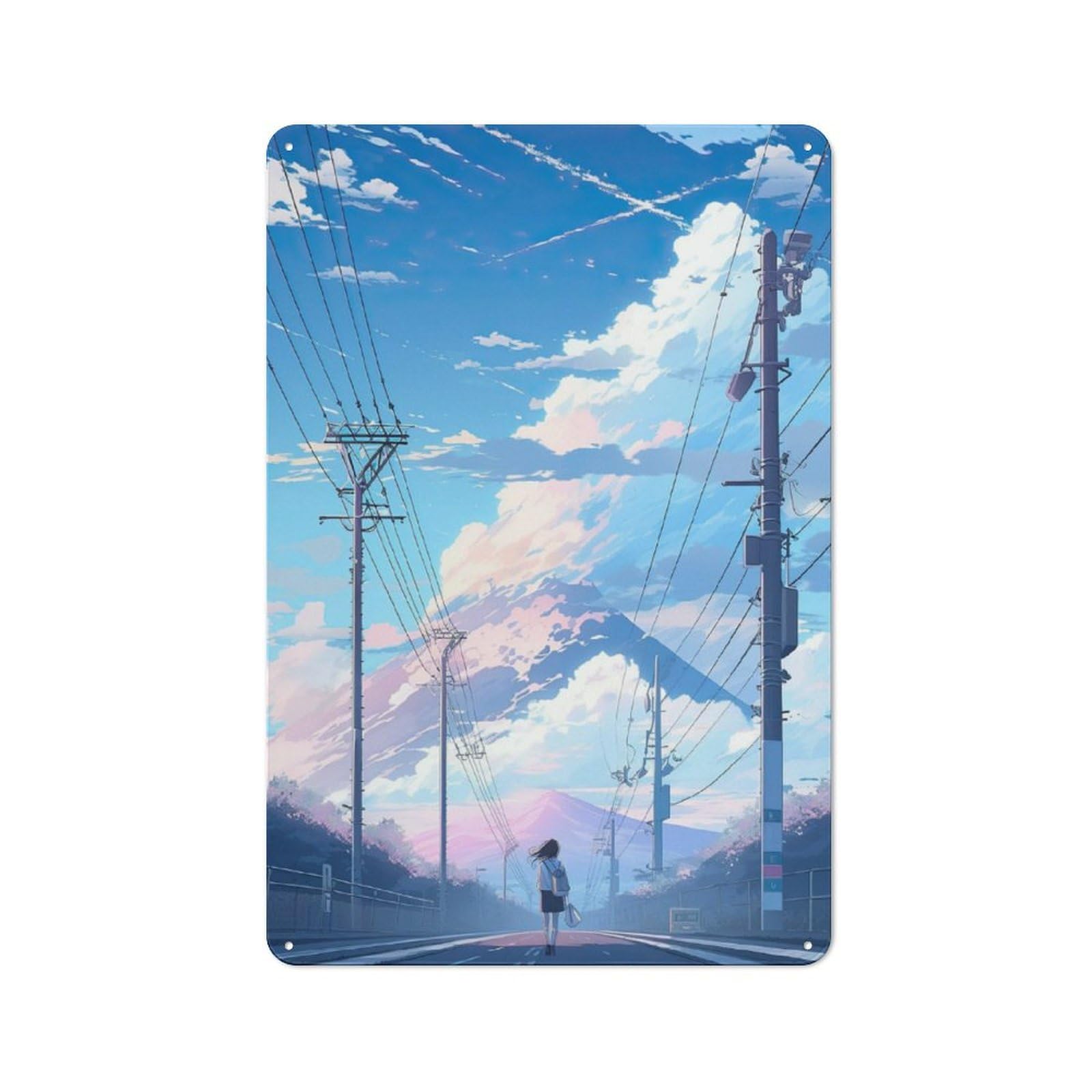 Junmoney Mountain Road Retro Tin Sign 30X20cm For Man Cave Or Games Room, For Collectors Decorating Games Rooms And Man Caves