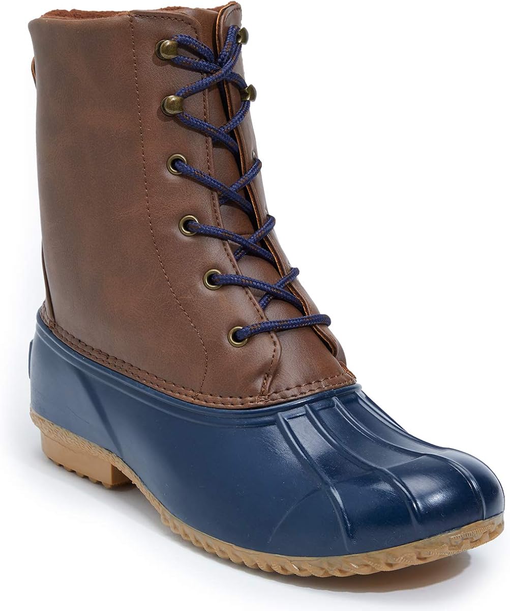 Rampage Women's Westy Ladies Lace Up Duck Boot Waterproof Shell Navy 11