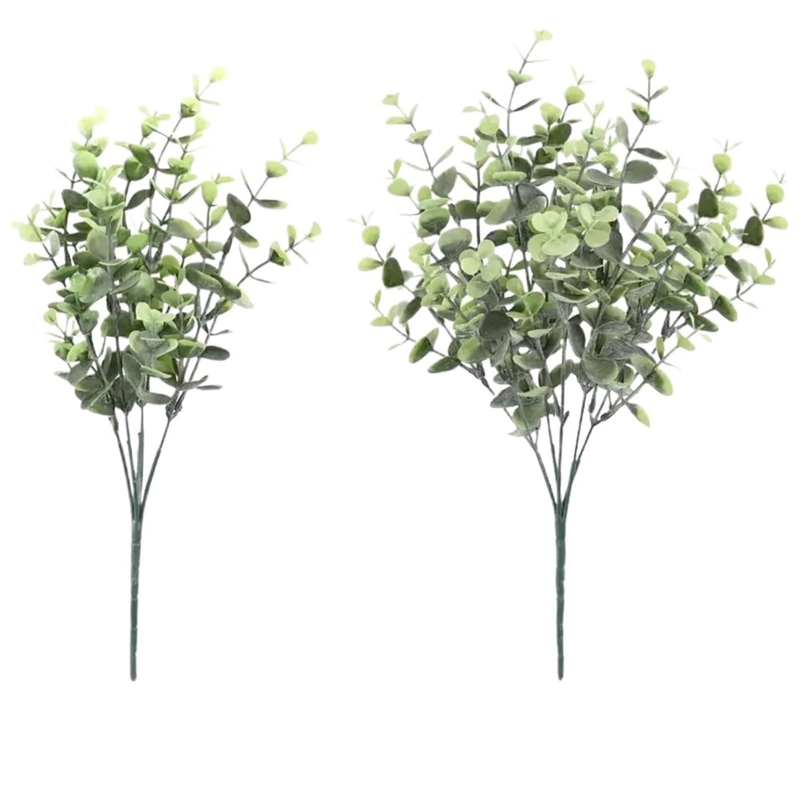 YGLEEULI Artificial Foliage Stems 10pcs Artificial Eucalyptus Stems Fake Plants Outdoor Faux Boxwood Shrubs Greenery Bushes for Home Wedding Decor