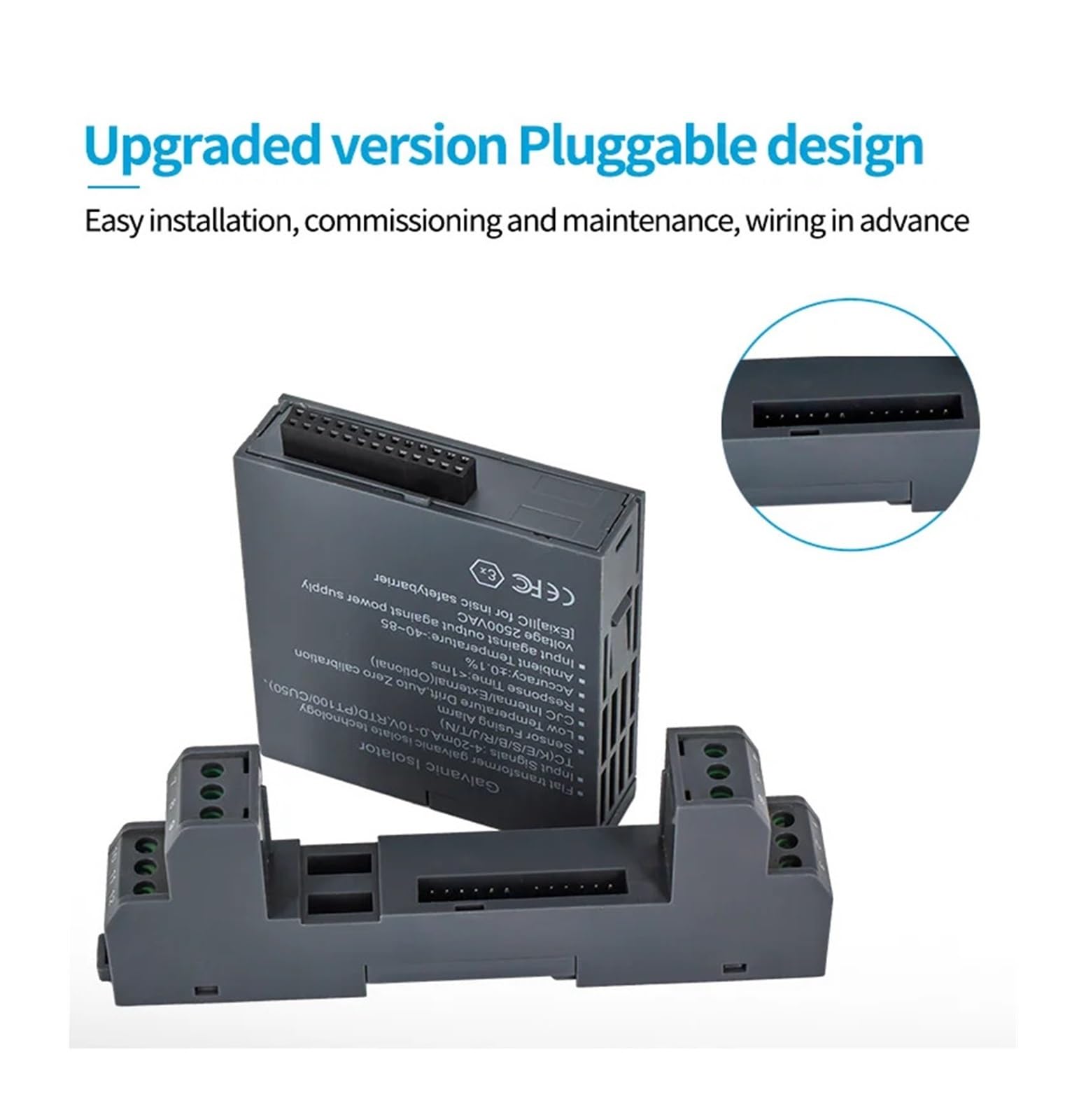 Convertitore di segnale DC24V 0-75mV 4-20mA 0-10V 0-5V 1 In 1 Out 1 In 2 Out 0-10mA 0-20mA 0-5V 1-5V Isolatore di segnale analogico(0-10V)
