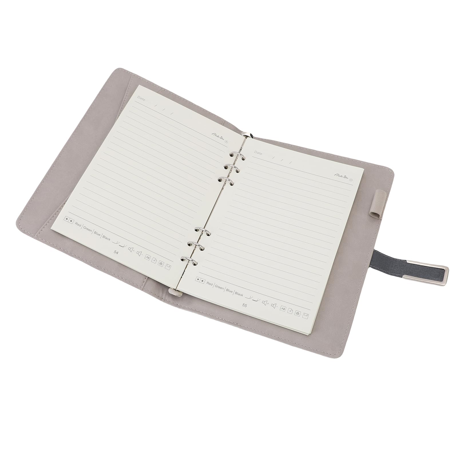 Jectse Carnet Numérique Intelligent sans Fil avec Transcription AI, Synchronisation en Temps Réel pour Smartphones IOS et, Carnet en Cuir PU Réutilisable pour une Prise de Notes Facile